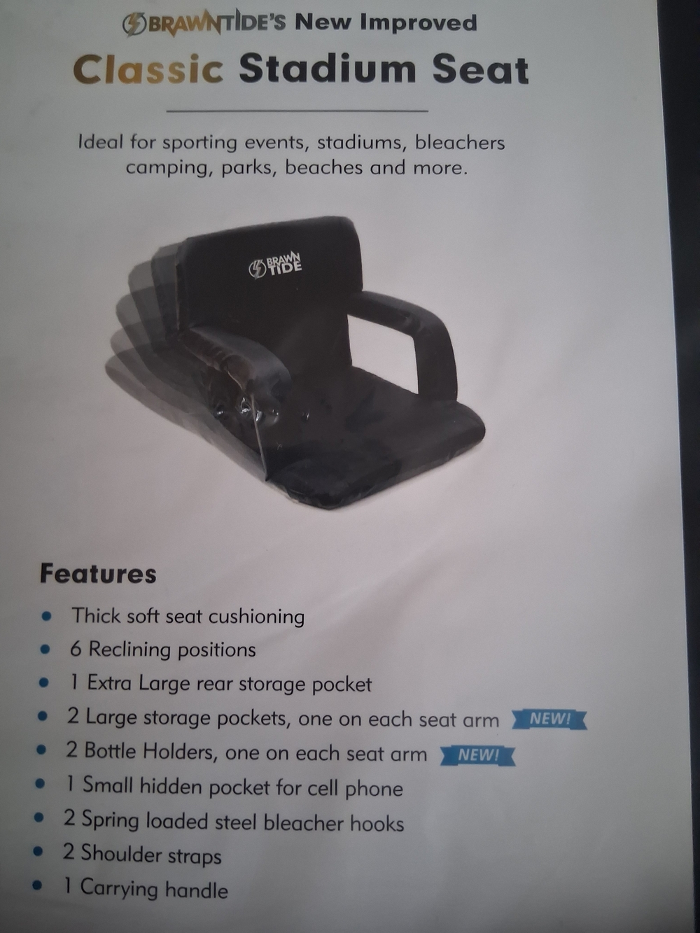 Classic Stadium Seat - Black